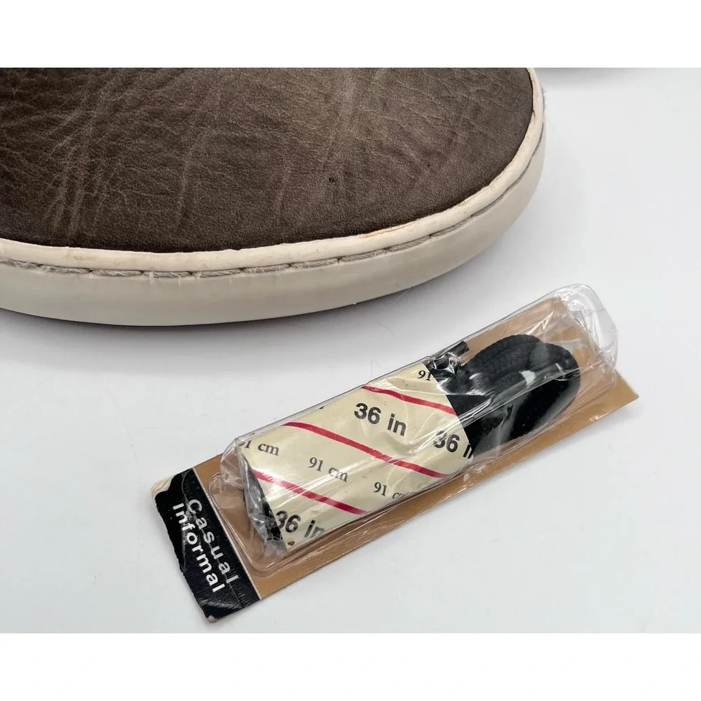Frye Men's 9.5 Chukka Sneakers SMK Gray Leather Casual Shoes Lace-Up‎